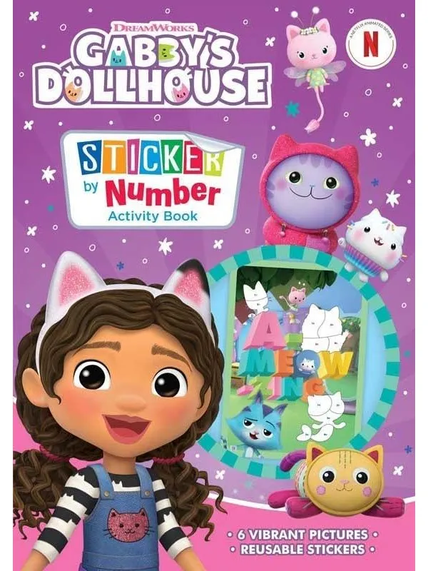 Hobby Mate GABBY´s DOLLHOUSE Stickers by Numbers