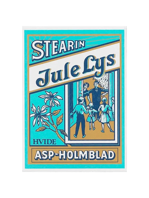 Asp-Holmblad Juletrelys hvite
