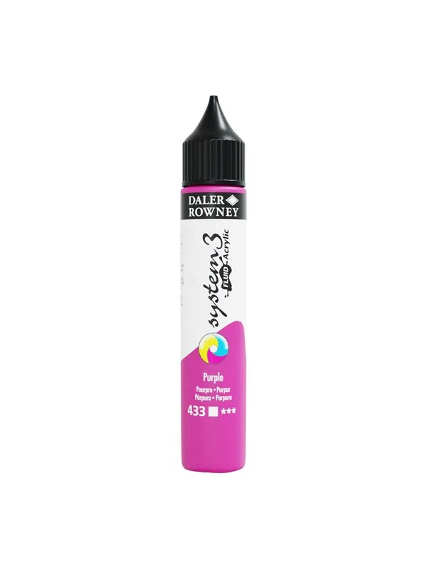 Daler-Rowney System3 Fluid Acrylic 29.5 ml Purple