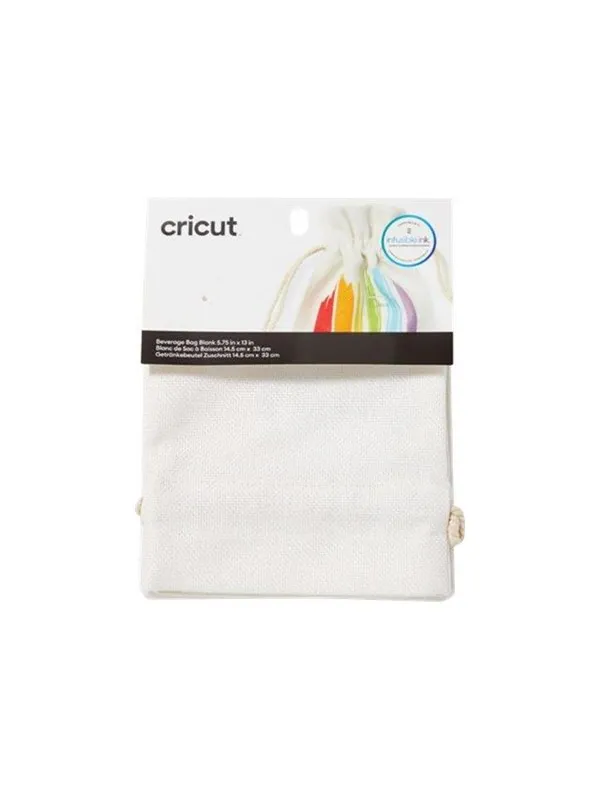 Cricut - unfinished wine bottle bag - 15 x 33 cm - blank - polyester canvas