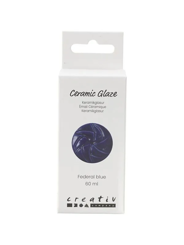 Creativ Company - Ceramic Glaze 984-1101 C Opaque Federal Blue - 60ml