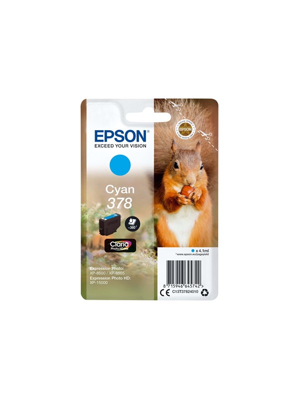 Epson 378 - cyan - original - blækpatron