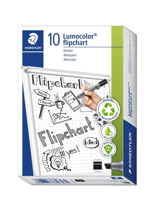 Staedtler Flipchart marker Lumocolor.10 pcs Red