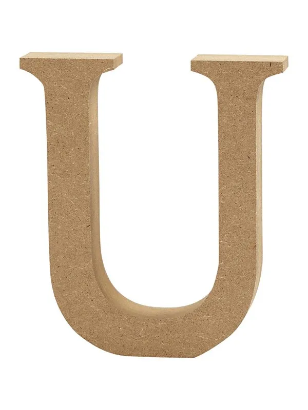 Creativ Company Letter U MDF 13cm 1pc.