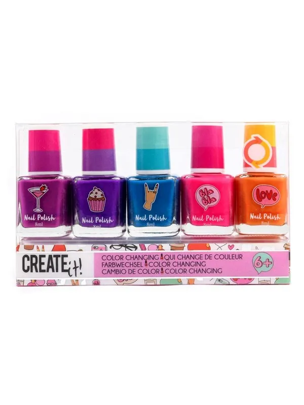CREATE IT! Beauty Color Changing Nail Polish 5pcs