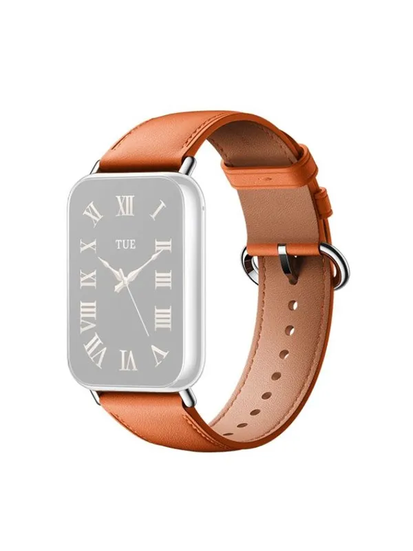 Xiaomi Smart Band 9 Pro/8 Pro Leather Quick Release Strap - Coral / Orange