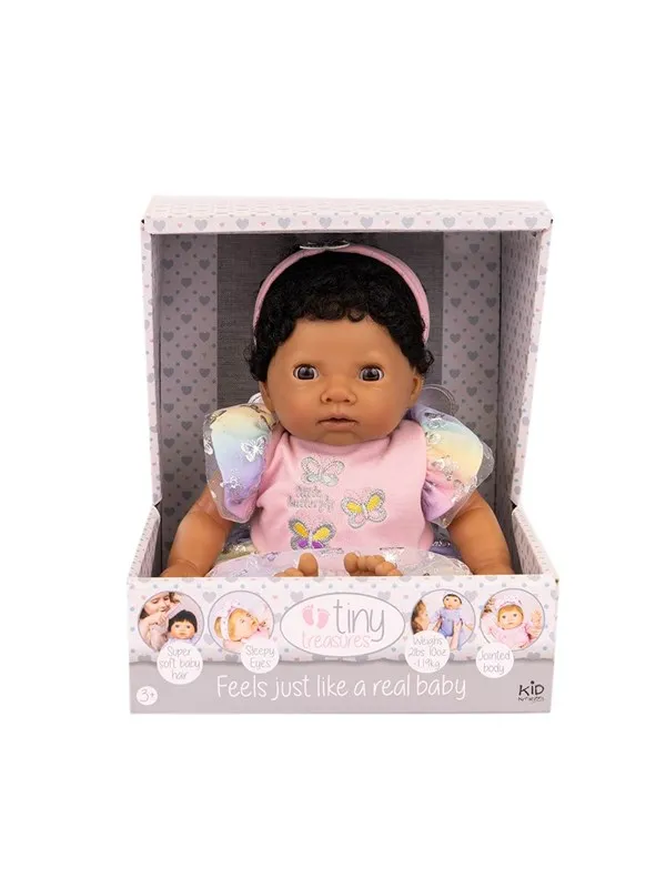 Tiny Treasures Ethnic Doll Butterfly Rainbow Dress