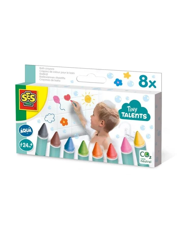 SES Creative Tiny Talents Bath Chalk - 8 Colors