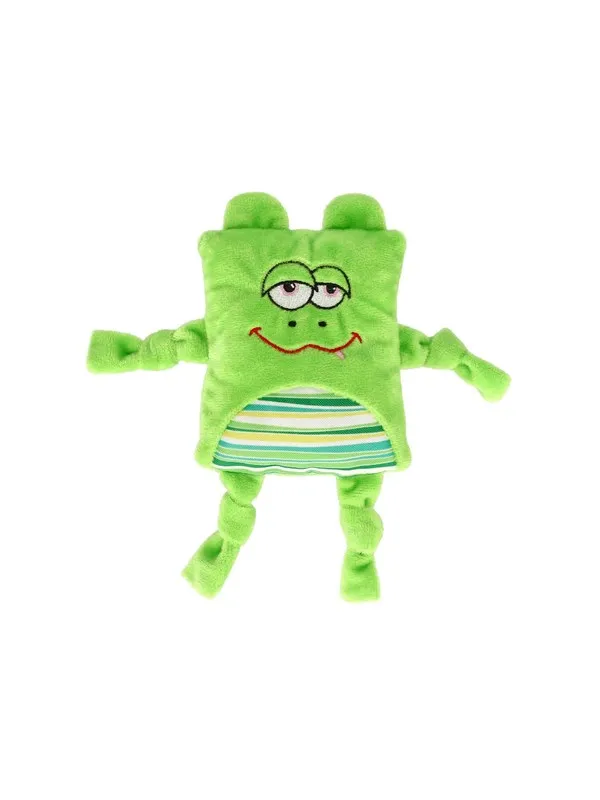 Dogman Grønn Frogge Plutt Pipende Plysj Hundeleke 20cm