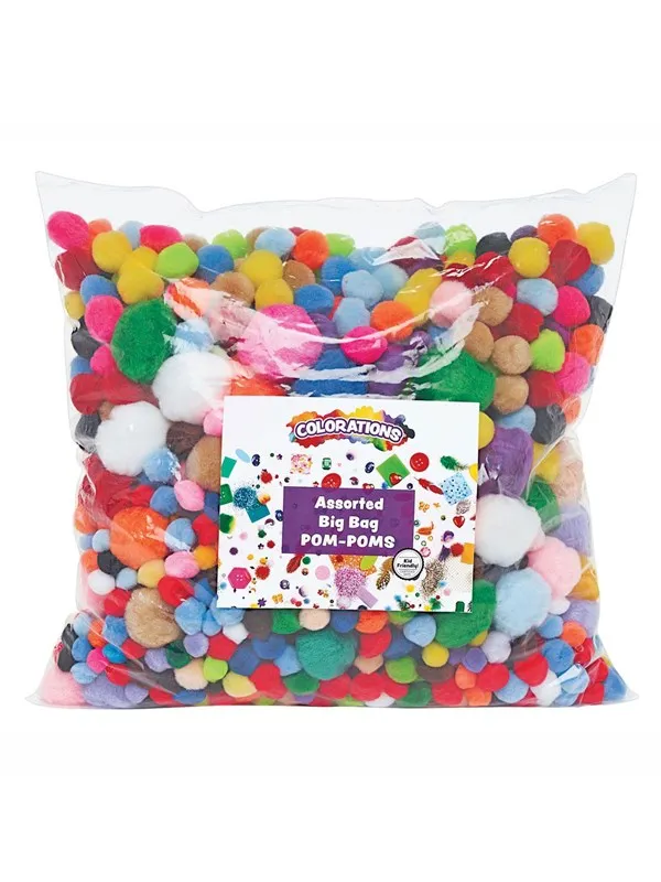 Colorations - Bag of Pompoms 450 grams 1200 pcs.