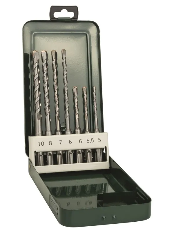 Bosch 7 delers hammerbor-sett SDS plus 5,0x110; 5,5x110; 6,0x110; 6,0x160; 7,0x160; 8,0x160; 10,0x160 mm