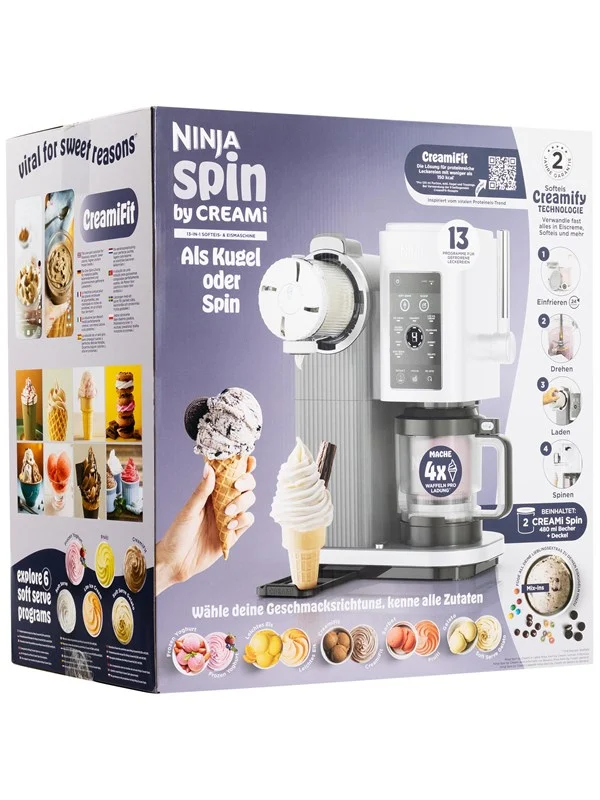 Ninja Ismaskin NC701BU Creami Spin Ice Cream Maker - Silver