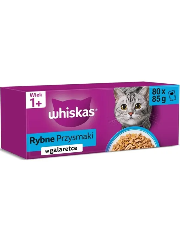 Whiskas Fish in Jelly - wet cat food - 80x85g