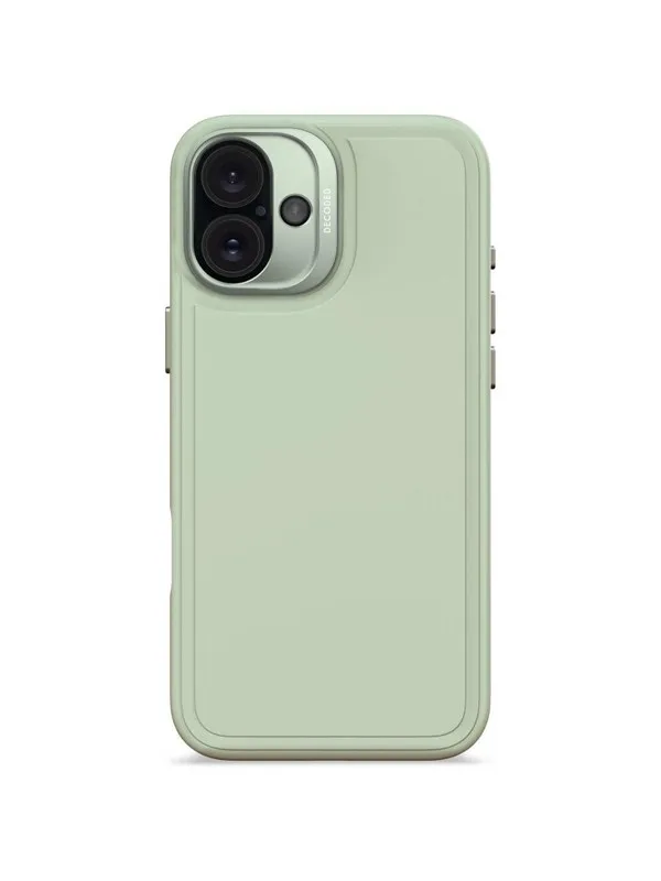 Decoded AntiMicrobial Silicone StacksBackcover for iPhone 16 Plus Mint Green (Li