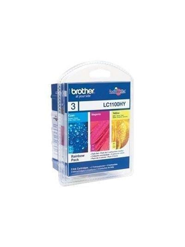 Brother LC 1100 Rainbow Pack - Laser toner Cyan