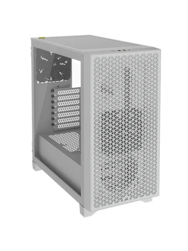 Corsair 3000D AIRFLOW TG - White - Kabinett - Miditower - Hvit