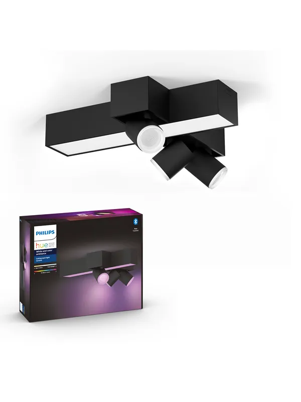 Philips Hue Centris Cross 3x5.7W Spots - Svart