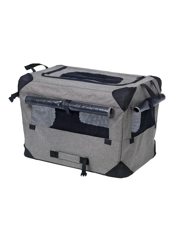 Dogman Milou Canvas Crate Grey XL 81.5x58.5x58.5cm