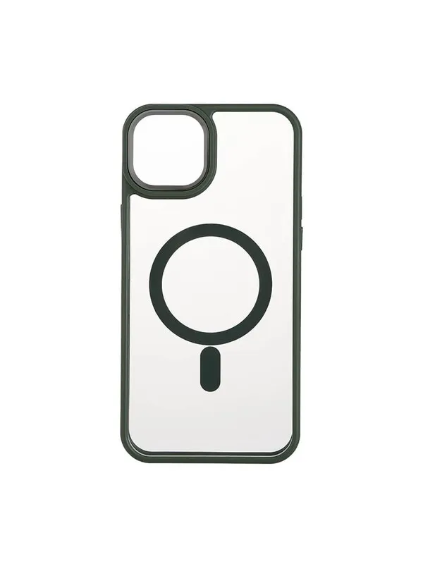 ONSALA Phone Case Bumper MagSeries Green & Clear - iPhone 15 Plus