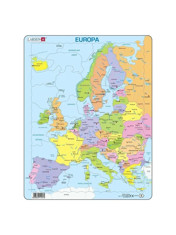 Selecta Play Larsen Jigsaw Puzzle Map Europe 37 pcs. Gulv
