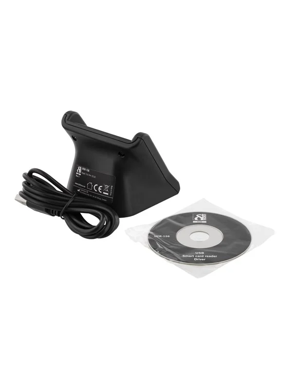 Deltaco UCR-156 Smart card reader USB black