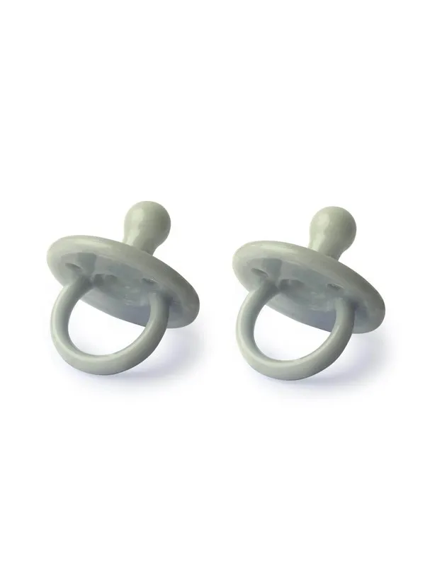 Filibabba Silicone pacifier 2-pack - Moss green