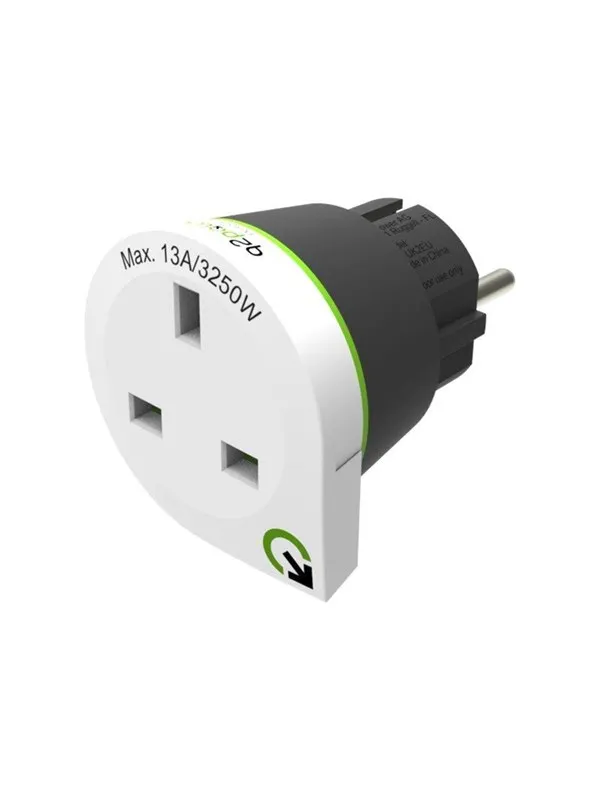 Q2Power United Kingdom to Europe - power connector adaptor - BS 1363 to CEE 7/4