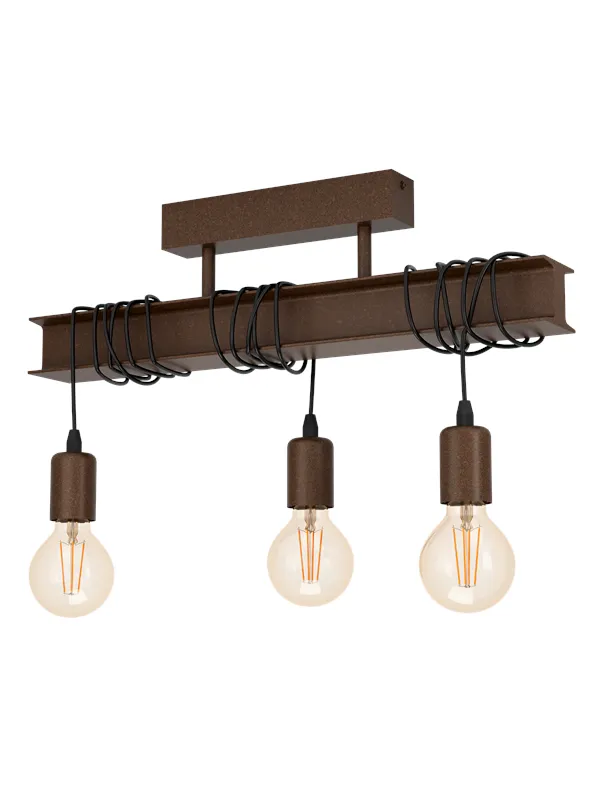 EGLO TOWNSHEND 4 ceiling lamp antique brown