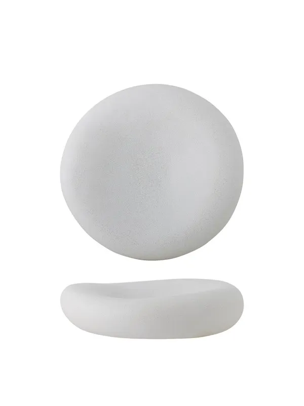 Bloomingville - Audra Bowl - White - Stoneware - Ø30 cm H7.5 cm