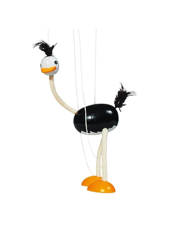 Goki Wooden Marionette Ostrich
