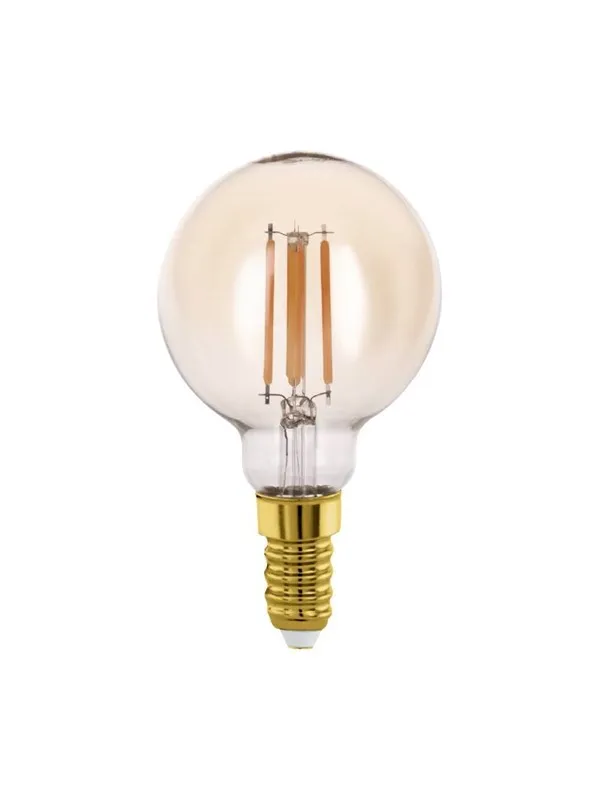 EGLO LED-lyspære G60 Globe 4W/822 350 lumen amber E14