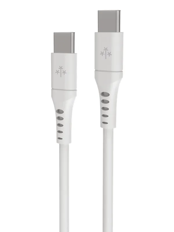 Hune Tallo USB-C To USB-C Cable 3m (3A/60W) - Snow White