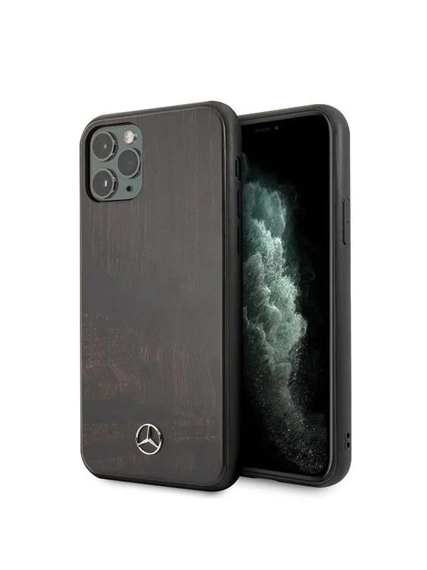 Mercedes Wood Line Rosewood iPhone 11 Pro Case - Brown