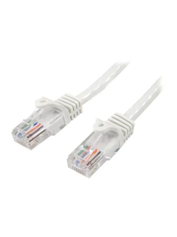 StarTech.com 5m White Cat5e / Cat 5 Snagless Ethernet Patch Cable 5 m - network cable - 5 m - white - Hvit - 5m