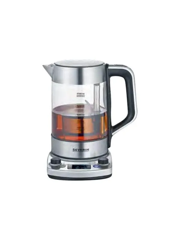 SEVERIN Professional WK 3422 - tea maker/kettle - glass/brushed stainless steel/black