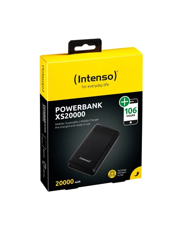 Intenso XS20000 Nødlader - Svart - 20000 mAh