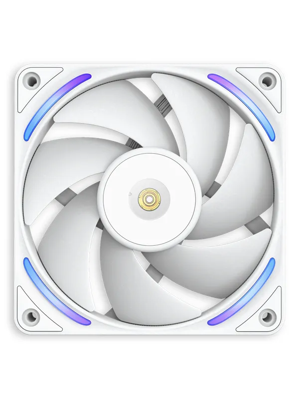 NZXT F120X - Kabinettvifte - 120mm - Hvit med RGB-lys - 41 dBA