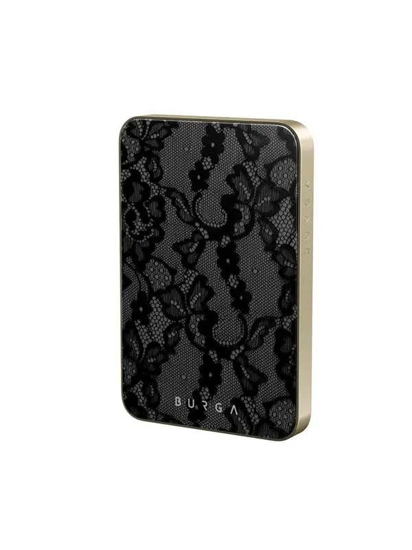 Burga Magnetic - MagSafe Power Bank 5000 mAh Gold Nødlader - Svart - 5000 mAh