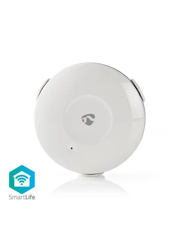 Nedis SmartLife Water Detector, Wi-Fi, Battery, White