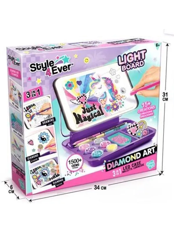 Style 4 Ever Diamond Art 3in1 LED Case