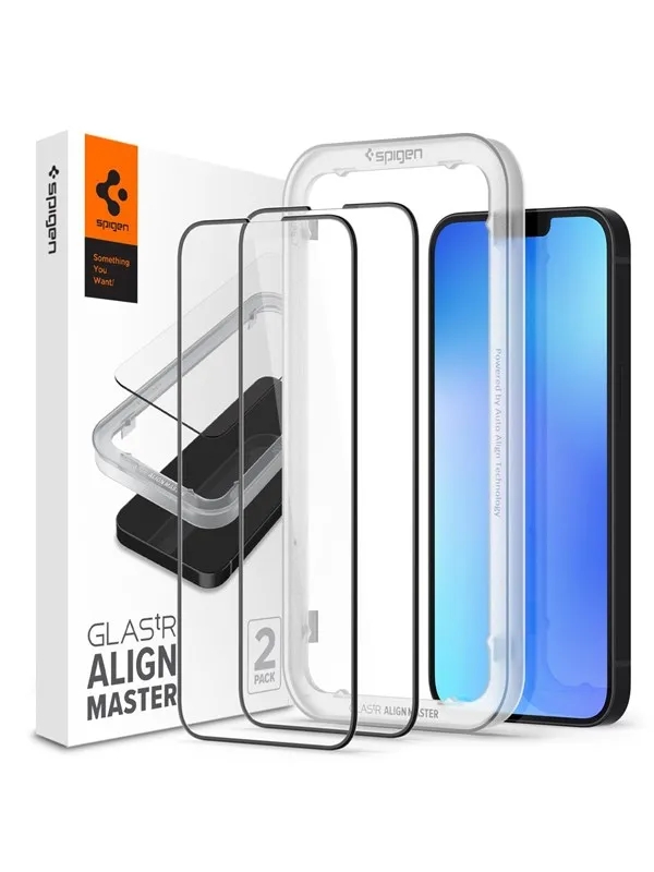 Spigen tR Align Master 2 Pack - FC black - iPhone 14 Plus/iPhone 13 Pro Max