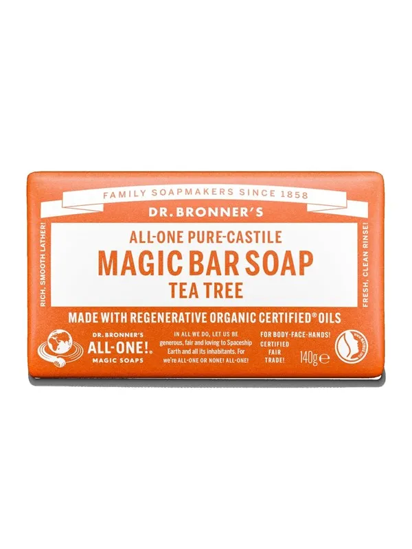 Dr. Bronner's Magic Tea Tree - Soap Bar. All-One Hemp 140 g.