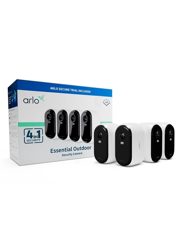 Arlo Essential 2 HD Utendørskamera 4-pack