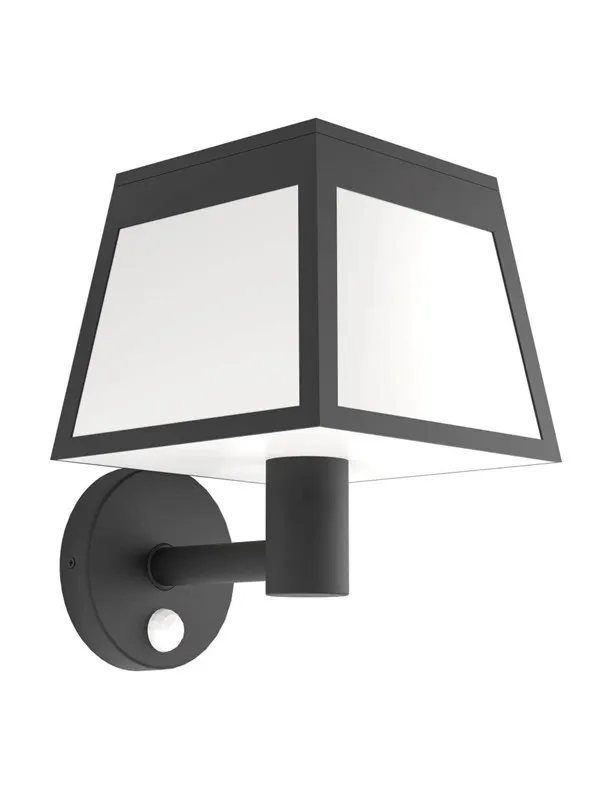 EGLO Altilia Solar Wall with Sensor Black/White
