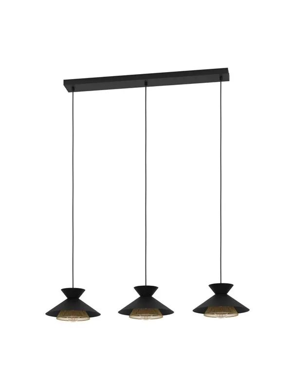 EGLO Grizedale black brass