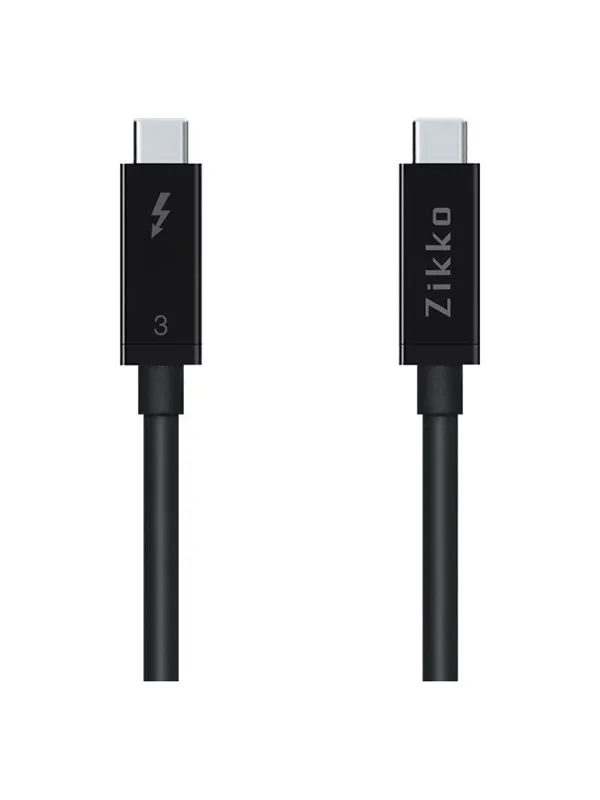 Zikko 0.8m 100W / 20Gb 8K USB-C Cable 0.8m Black