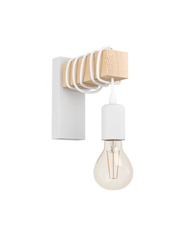 EGLO TOWNSHEND wall lamp white/brown