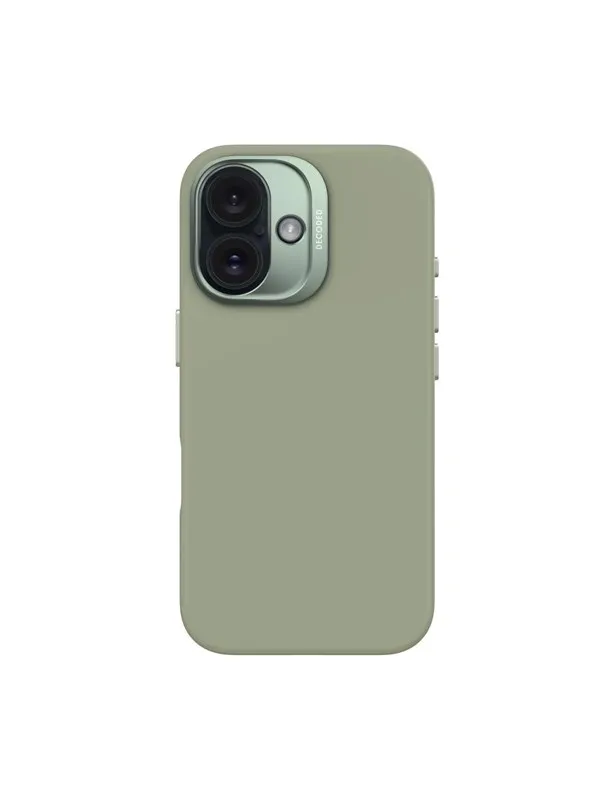 Decoded AntiMicrobial Silicone Backcover for iPhone 16 Jade Green