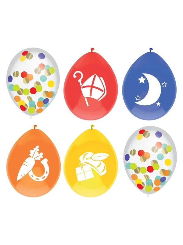 Haza Witbaard - Balloon mix Saint Nicholas 6 pcs.