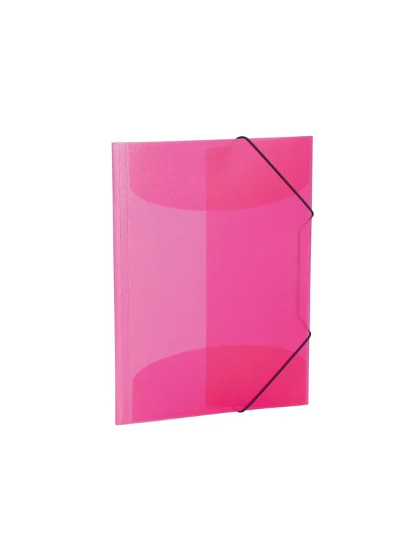 HERMA Elasticated folder A4 PP translucent pink